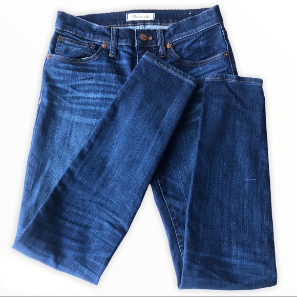 Madewell Skinny Skinny 8” Riverdale Wash 25 F9016 - Picture 2 of 14